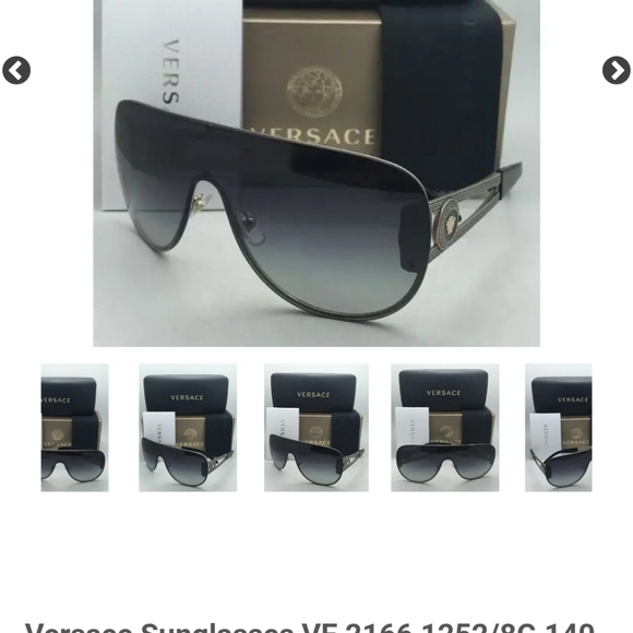 Versace Gray Gradient Sunglasses - Picture 1 of 11